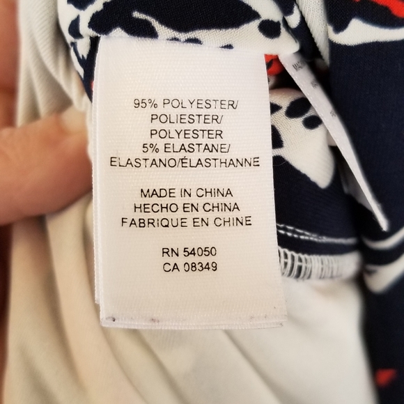 Navy & Orange Jones New York Dress EUC - Picture 3 of 15